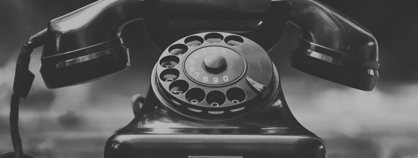 ouderwetse telefoon